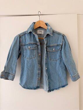 Zara Girls Denim Overshirt / Shacket – Size 6